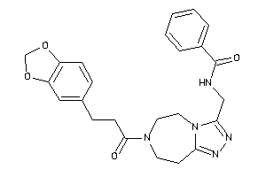 Image of N-[[7-[3-(1,3-benzodioxol-5-yl)propanoyl]-5,6,8,9-tetrahydro-[1,2,4]triazolo[3,4-g][1,4]diazepin-3-yl]methyl]benzamide