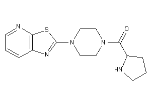Pyrrolidin-2-yl-(4-thiazolo[5,4-b]pyridin-2-ylpiperazino)methanone
