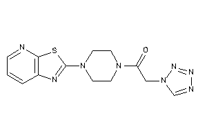 Image of 2-(tetrazol-1-yl)-1-(4-thiazolo[5,4-b]pyridin-2-ylpiperazino)ethanone