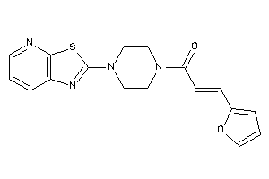 Image of 3-(2-furyl)-1-(4-thiazolo[5,4-b]pyridin-2-ylpiperazino)prop-2-en-1-one