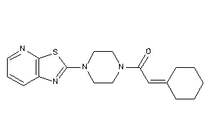 Image of 2-cyclohexylidene-1-(4-thiazolo[5,4-b]pyridin-2-ylpiperazino)ethanone