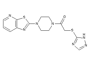 Image of 1-(4-thiazolo[5,4-b]pyridin-2-ylpiperazino)-2-(1H-1,2,4-triazol-5-ylthio)ethanone