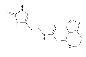 2-(6,7-dihydro-4H-thieno[3,2-c]pyran-4-yl)-N-[2-(5-thioxo-1,4-dihydro-1,2,4-triazol-3-yl)ethyl]acetamide