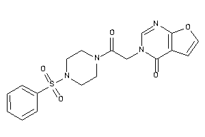 3-[2-(4-besylpiperazino)-2-keto-ethyl]furo[2,3-d]pyrimidin-4-one
