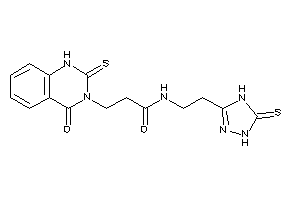 3-(4-keto-2-thioxo-1H-quinazolin-3-yl)-N-[2-(5-thioxo-1,4-dihydro-1,2,4-triazol-3-yl)ethyl]propionamide