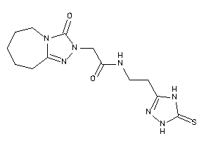 Image of 2-(3-keto-6,7,8,9-tetrahydro-5H-[1,2,4]triazolo[4,3-a]azepin-2-yl)-N-[2-(5-thioxo-1,4-dihydro-1,2,4-triazol-3-yl)ethyl]acetamide