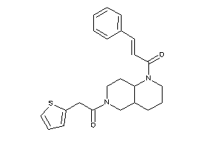 3-phenyl-1-[6-[2-(2-thienyl)acetyl]-2,3,4,4a,5,7,8,8a-octahydro-1,6-naphthyridin-1-yl]prop-2-en-1-one