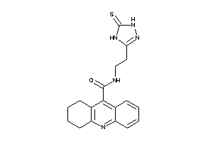 Image of N-[2-(5-thioxo-1,4-dihydro-1,2,4-triazol-3-yl)ethyl]-1,2,3,4-tetrahydroacridine-9-carboxamide