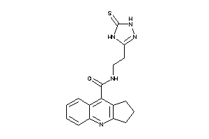 Image of N-[2-(5-thioxo-1,4-dihydro-1,2,4-triazol-3-yl)ethyl]-2,3-dihydro-1H-cyclopenta[b]quinoline-9-carboxamide
