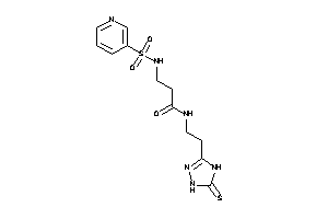3-(3-pyridylsulfonylamino)-N-[2-(5-thioxo-1,4-dihydro-1,2,4-triazol-3-yl)ethyl]propionamide