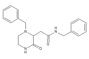 N-benzyl-2-(1-benzyl-3-keto-piperazin-2-yl)acetamide