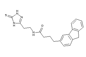 Image of 4-(9H-fluoren-3-yl)-N-[2-(5-thioxo-1,4-dihydro-1,2,4-triazol-3-yl)ethyl]butyramide