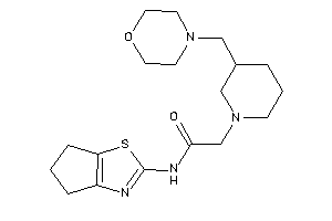 N-(5,6-dihydro-4H-cyclopenta[d]thiazol-2-yl)-2-[3-(morpholinomethyl)piperidino]acetamide