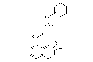 2,2-diketo-3,4-dihydropyrido[2,1-c][1,2,4]thiadiazine-9-carboxylic Acid (2-anilino-2-keto-ethyl) Ester