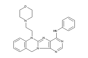 [6-(2-morpholinoethyl)-11H-purino[8,9-b]quinazolin-4-yl]-phenyl-amine