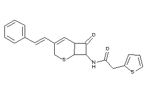 N-(7-keto-4-styryl-2-thiabicyclo[4.2.0]oct-4-en-8-yl)-2-(2-thienyl)acetamide
