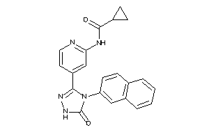 N-[4-[5-keto-4-(2-naphthyl)-1H-1,2,4-triazol-3-yl]-2-pyridyl]cyclopropanecarboxamide