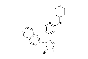 4-(2-naphthyl)-3-[2-(tetrahydropyran-4-ylamino)-4-pyridyl]-1H-1,2,4-triazol-5-one