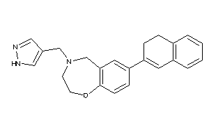 7-(3,4-dihydronaphthalen-2-yl)-4-(1H-pyrazol-4-ylmethyl)-3,5-dihydro-2H-1,4-benzoxazepine