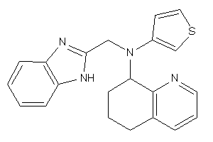Image of 1H-benzimidazol-2-ylmethyl-(5,6,7,8-tetrahydroquinolin-8-yl)-(3-thienyl)amine