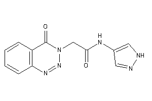 Image of 2-(4-keto-1,2,3-benzotriazin-3-yl)-N-(1H-pyrazol-4-yl)acetamide