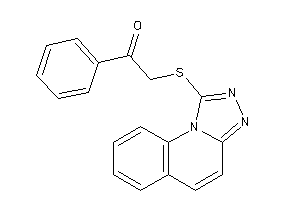 1-phenyl-2-([1,2,4]triazolo[4,3-a]quinolin-1-ylthio)ethanone