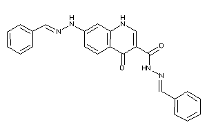 N-(benzalamino)-7-(N'-benzalhydrazino)-4-keto-1H-quinoline-3-carboxamide
