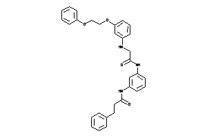 N-[3-[[2-[3-(2-phenoxyethoxy)anilino]acetyl]amino]phenyl]-3-phenyl-propionamide