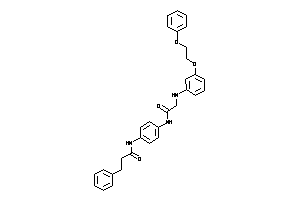 Image of N-[4-[[2-[3-(2-phenoxyethoxy)anilino]acetyl]amino]phenyl]-3-phenyl-propionamide