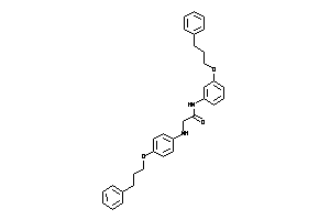 Image of 2-[4-(3-phenylpropoxy)anilino]-N-[3-(3-phenylpropoxy)phenyl]acetamide