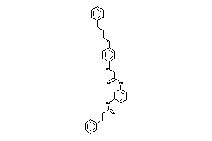 3-phenyl-N-[3-[[2-[4-(3-phenylpropoxy)anilino]acetyl]amino]phenyl]propionamide