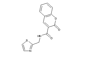 Image of 2-keto-N-(thiazol-2-ylmethyl)chromene-3-carboxamide