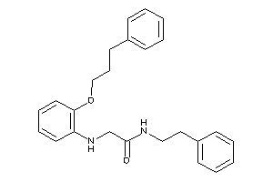 N-phenethyl-2-[2-(3-phenylpropoxy)anilino]acetamide