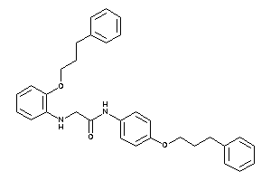 2-[2-(3-phenylpropoxy)anilino]-N-[4-(3-phenylpropoxy)phenyl]acetamide