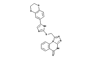 1-[[[5-(2,3-dihydro-1,4-benzodioxin-6-yl)-1H-imidazol-2-yl]thio]methyl]-4H-[1,2,4]triazolo[4,3-a]quinazolin-5-one