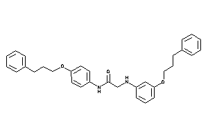 2-[3-(3-phenylpropoxy)anilino]-N-[4-(3-phenylpropoxy)phenyl]acetamide