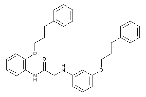 2-[3-(3-phenylpropoxy)anilino]-N-[2-(3-phenylpropoxy)phenyl]acetamide