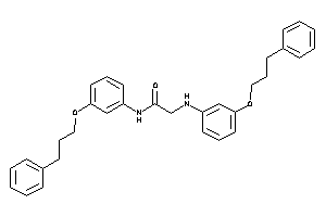 2-[3-(3-phenylpropoxy)anilino]-N-[3-(3-phenylpropoxy)phenyl]acetamide