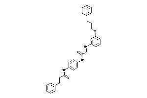 Image of 3-phenyl-N-[4-[[2-[3-(3-phenylpropoxy)anilino]acetyl]amino]phenyl]propionamide