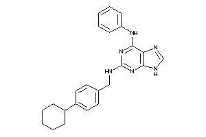 Image of (6-anilino-9H-purin-2-yl)-(4-cyclohexylbenzyl)amine
