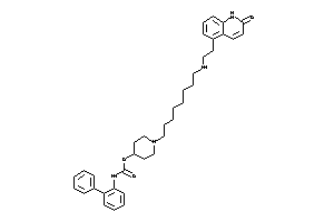 N-(2-phenylphenyl)carbamic Acid [1-[8-[2-(2-keto-1H-quinolin-5-yl)ethylamino]octyl]-4-piperidyl] Ester