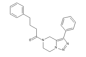 4-phenyl-1-(3-phenyl-6,7-dihydro-4H-triazolo[1,5-a]pyrazin-5-yl)butan-1-one