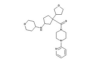 [4-(2-pyridyl)piperazino]-[1-tetrahydrofuran-3-yl-3-(tetrahydropyran-4-ylamino)cyclopentyl]methanone
