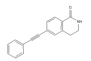 Image of 6-(2-phenylethynyl)-3,4-dihydroisocarbostyril