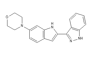 4-[2-(1H-indazol-3-yl)-1H-indol-6-yl]morpholine