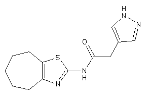 Image of 2-(1H-pyrazol-4-yl)-N-(5,6,7,8-tetrahydro-4H-cyclohepta[d]thiazol-2-yl)acetamide