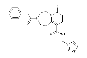 7-keto-3-(2-phenylacetyl)-N-(3-thenyl)-1,2,4,5-tetrahydropyrido[2,1-g][1,4]diazepine-10-carboxamide