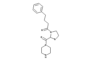 4-phenyl-1-[2-(piperazine-1-carbonyl)thiazolidin-3-yl]butan-1-one