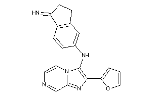 Image of [2-(2-furyl)imidazo[1,2-a]pyrazin-3-yl]-(1-iminoindan-5-yl)amine