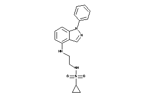 N-[2-[(1-phenylindazol-4-yl)amino]ethyl]cyclopropanesulfonamide